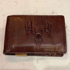 Brown Leather Bone Collector Wallet
